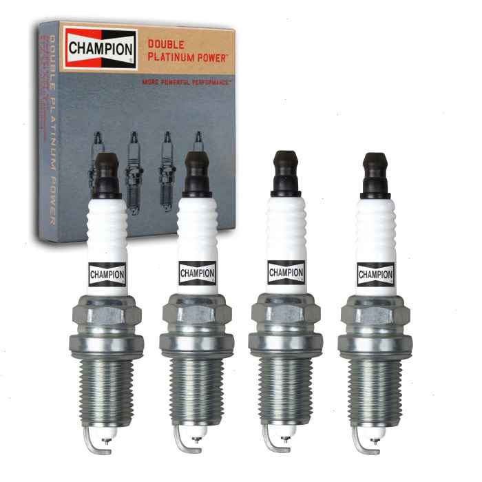 4 pc Champion Double Platinum Spark Plugs for 2007-2012 Dodge Caliber 1.8L 2.0L 2.4L L4