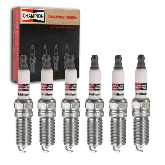 6 pc Champion Iridium Spark Plugs for 2007-2015 Mazda CX-9 3.5L 3.7L V6