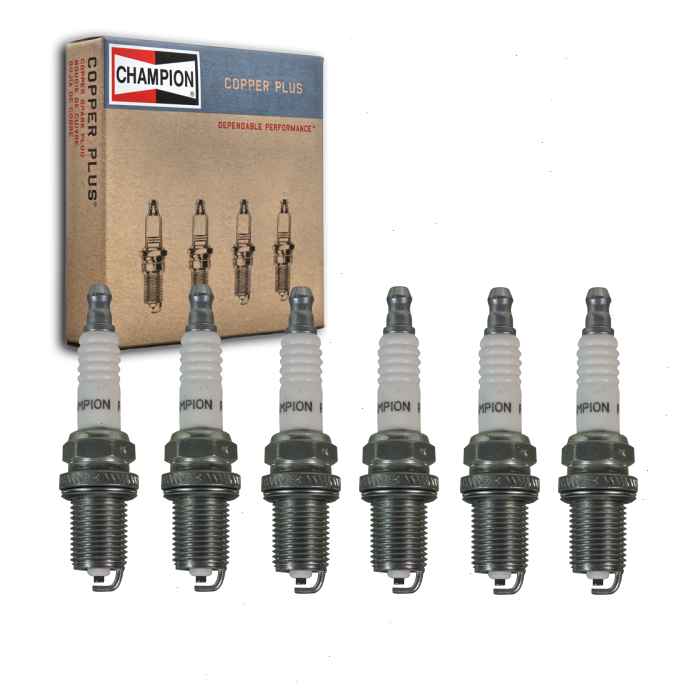 6 pc Champion Copper Plus Spark Plugs for 2007-2009 Porsche 911 3.6L H6