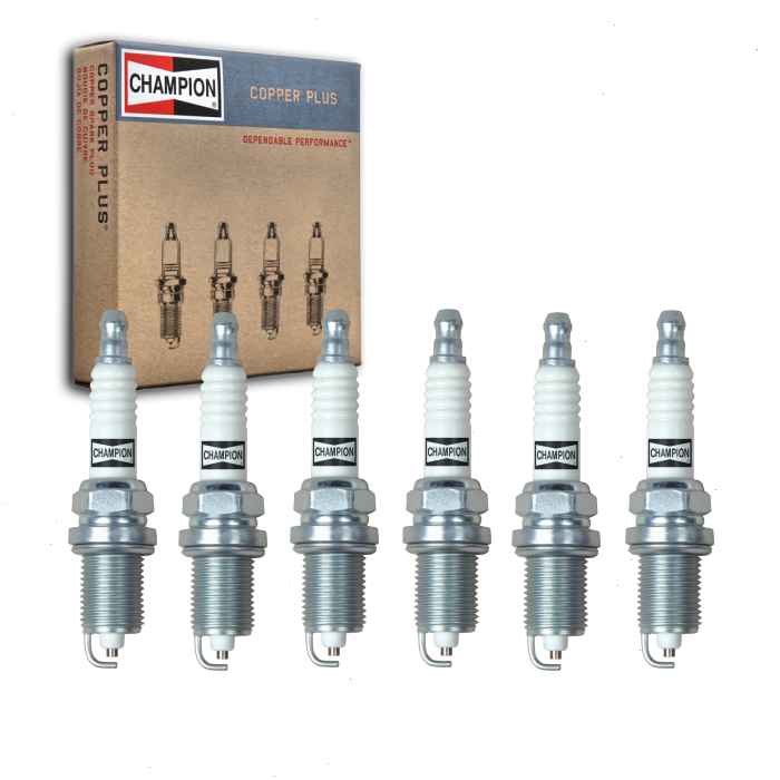 6 pc Champion Copper Plus Spark Plugs for 2004-2005 Porsche 911 3.6L H6