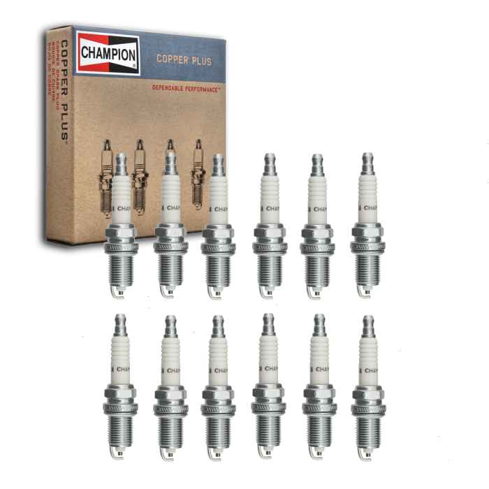 12 pc Champion Copper Plus Spark Plugs for 1989-1994 Porsche 911 3.6L H6
