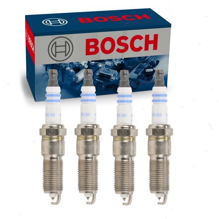 4 pc Bosch Platinum 6711 Spark Plugs for RV17YC Ignition Wire