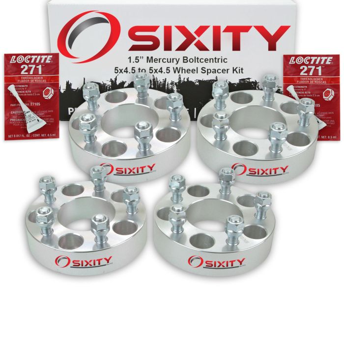 4 Pc Wheel Spacers5x4.5 To 5x4.5  1.5" Thick1/2" 20 StudsFast Shipping 
