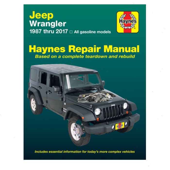 Haynes Repair Manual for 1987-2017 Jeep Wrangler