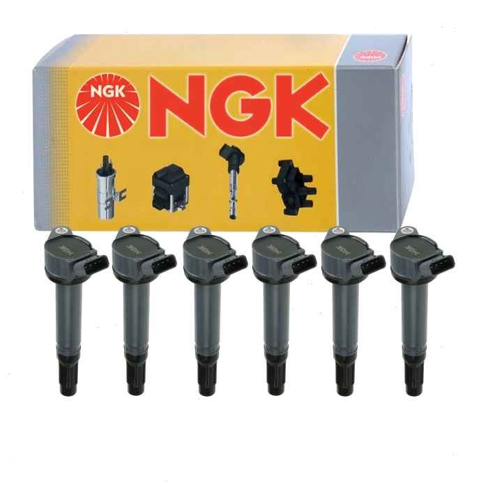20072016 Lexus RX350 3.5L V6 6 pc NGK Ignition Coils Spark Plug Wire