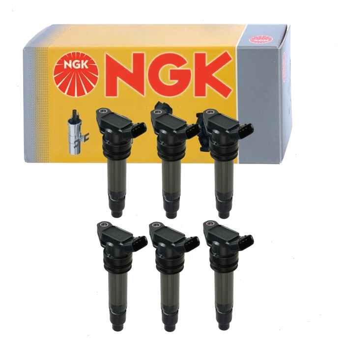 6 pc NGK Ignition Coils compatible with BMW 335i xDrive 3.0L L6