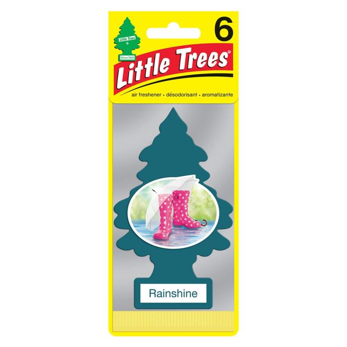 Little Trees Rainshine Air Freshener for Car and Home - 6 pack