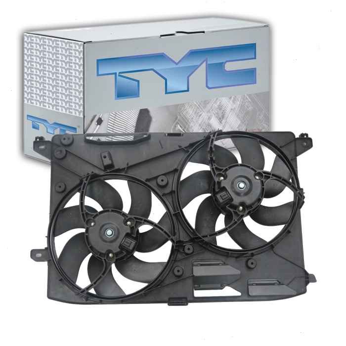 TYC Dual Radiator & Condenser Fan Assembly for 2013-2020 Ford Fusion 2.0L  2.5L L4