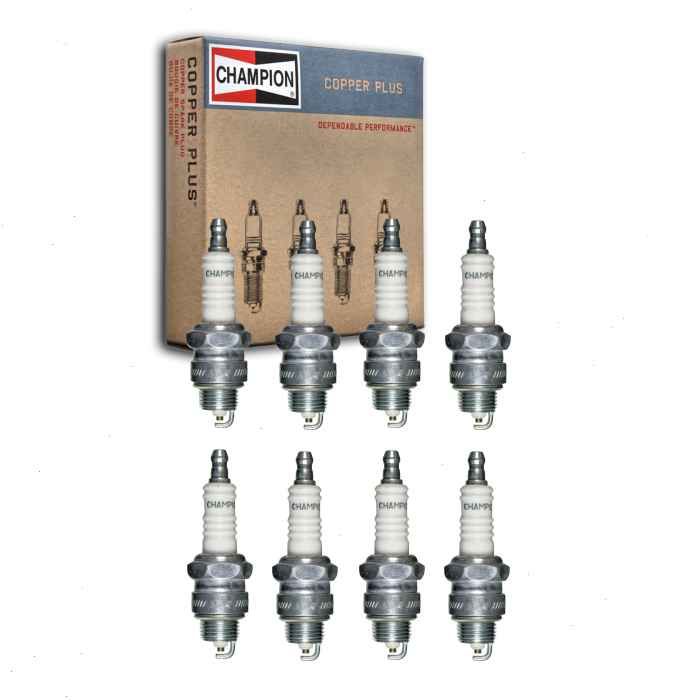 1975-1976 Dodge D200 7.2L V8 8 pc Champion Copper Plus Spark Plugs