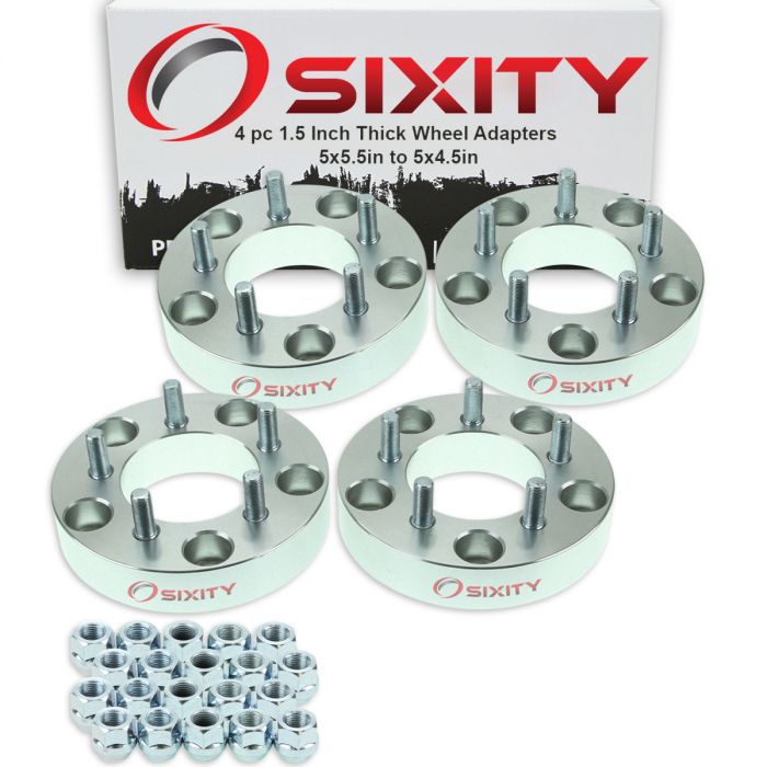 4 Pc Wheel Spacers5x4.5 To 5x4.5  1.5" Thick1/2" 20 StudsFast Shipping 