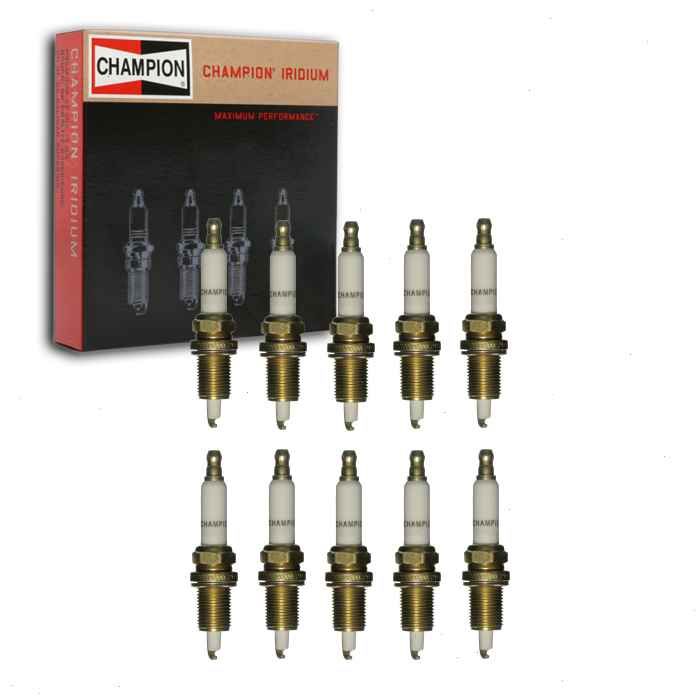 landelijk Omgaan met Kanon 10 pc Champion Iridium 9005 (QC10WEP) Spark Plugs for QC10WEP Ignition Wire  Secondary