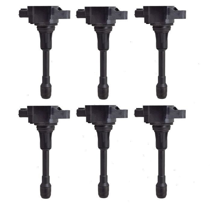 6 pc Hitachi Ignition Coils compatible with Nissan Murano 3.5L V6 2008-2015 : Hitachi 6 Ignition Coils \u0026 NGK 6 V-Power Spark Plugs
