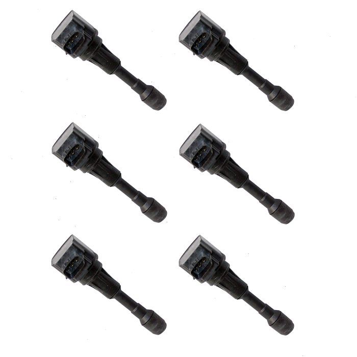6 pc Hitachi IGC0079 Ignition Coils for 22448-JF00B Wire