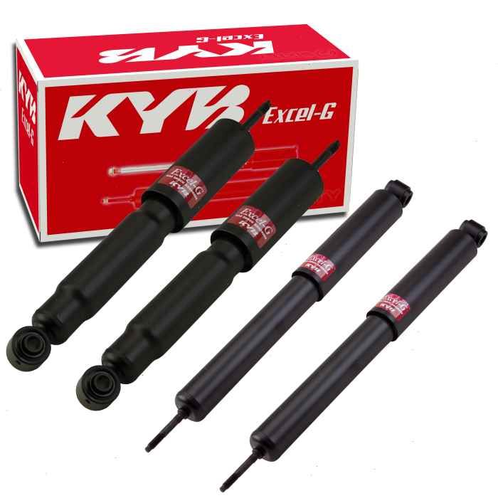 1980-1986 Nissan 720 4 pc Shock Absorbers KYB Excel-G Front Rear