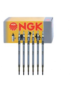 6 pc NGK Glow Diesel Glow Plugs for 2013-2020 Freightliner Sprinter 2500 3.0L V6 