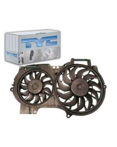 TYC Dual Radiator and Condenser Fan Assembly