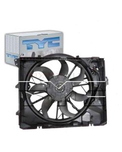 TYC Dual Radiator and Condenser Fan Assembly