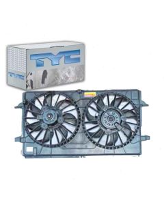 TYC Dual Radiator and Condenser Fan Assembly