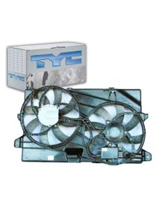 TYC Dual Radiator and Condenser Fan Assembly