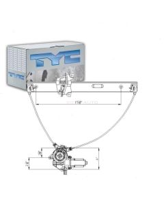 TYC Power Window Motor and Regulator Assembly