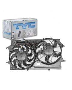 TYC Dual Radiator and Condenser Fan Assembly