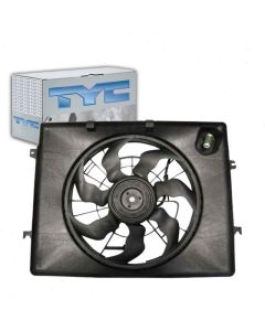 TYC Dual Radiator and Condenser Fan Assembly