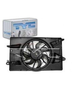 TYC Dual Radiator and Condenser Fan Assembly