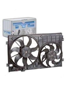 TYC Dual Radiator and Condenser Fan Assembly