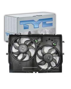 TYC Dual Radiator and Condenser Fan Assembly