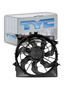 TYC Dual Radiator and Condenser Fan Assembly