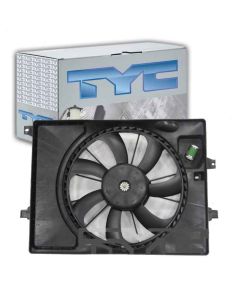 TYC Dual Radiator and Condenser Fan Assembly