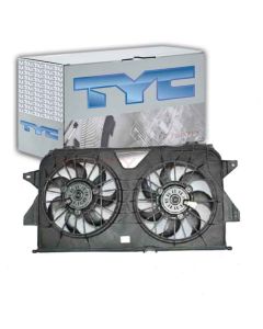 TYC Dual Radiator and Condenser Fan Assembly