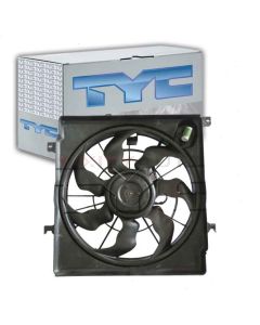 TYC Dual Radiator and Condenser Fan Assembly