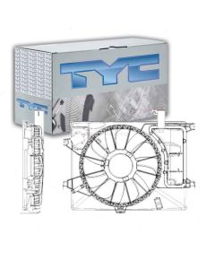 TYC Dual Radiator and Condenser Fan Assembly