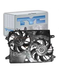 TYC Dual Radiator and Condenser Fan Assembly