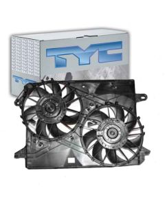 TYC Dual Radiator and Condenser Fan Assembly