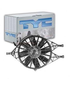 TYC Dual Radiator and Condenser Fan Assembly
