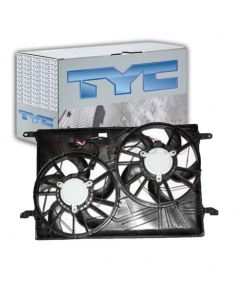 TYC Dual Radiator and Condenser Fan Assembly