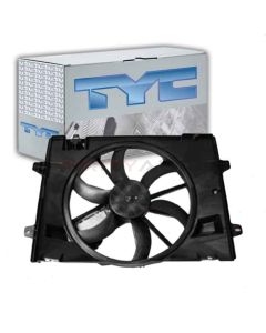 TYC Dual Radiator and Condenser Fan Assembly