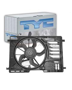TYC Dual Radiator and Condenser Fan Assembly