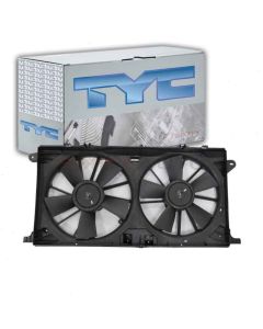 TYC Dual Radiator and Condenser Fan Assembly