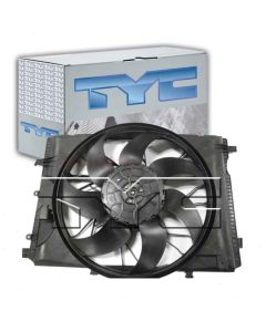 TYC Dual Radiator and Condenser Fan Assembly