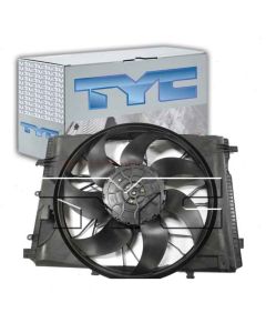 TYC Dual Radiator and Condenser Fan Assembly