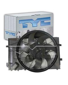 TYC Dual Radiator and Condenser Fan Assembly