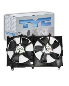 TYC Dual Radiator and Condenser Fan Assembly