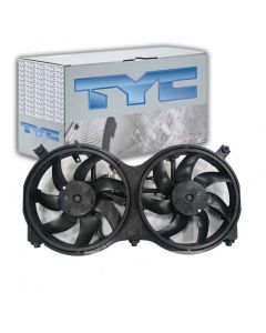 TYC Dual Radiator and Condenser Fan Assembly