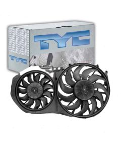 TYC Dual Radiator and Condenser Fan Assembly