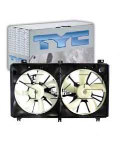 TYC Dual Radiator and Condenser Fan Assembly