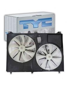 TYC Dual Radiator and Condenser Fan Assembly