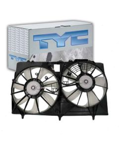 TYC Dual Radiator and Condenser Fan Assembly